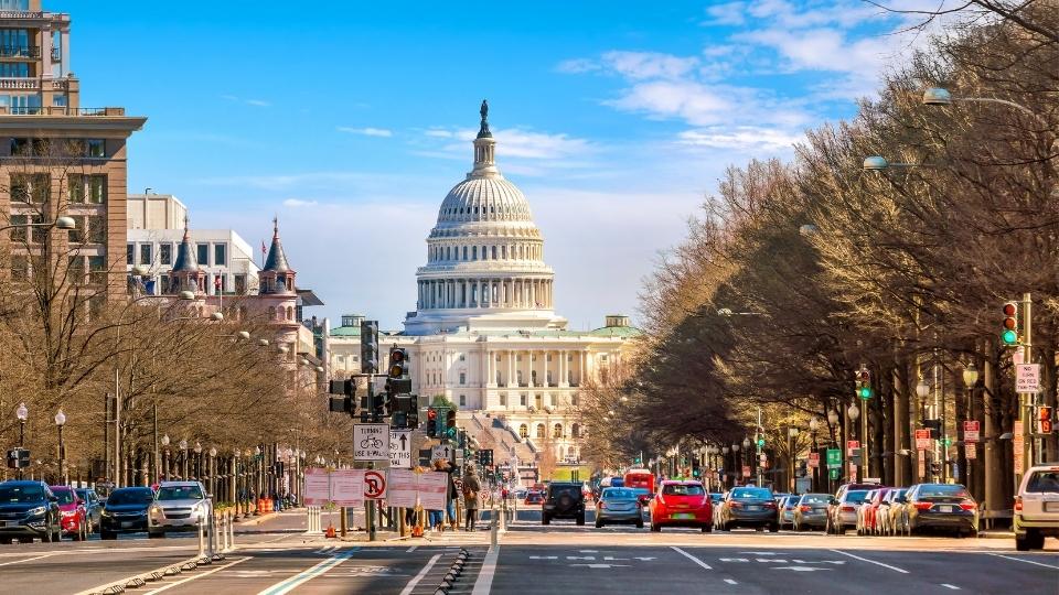 Best student cities in the US Washington DC
