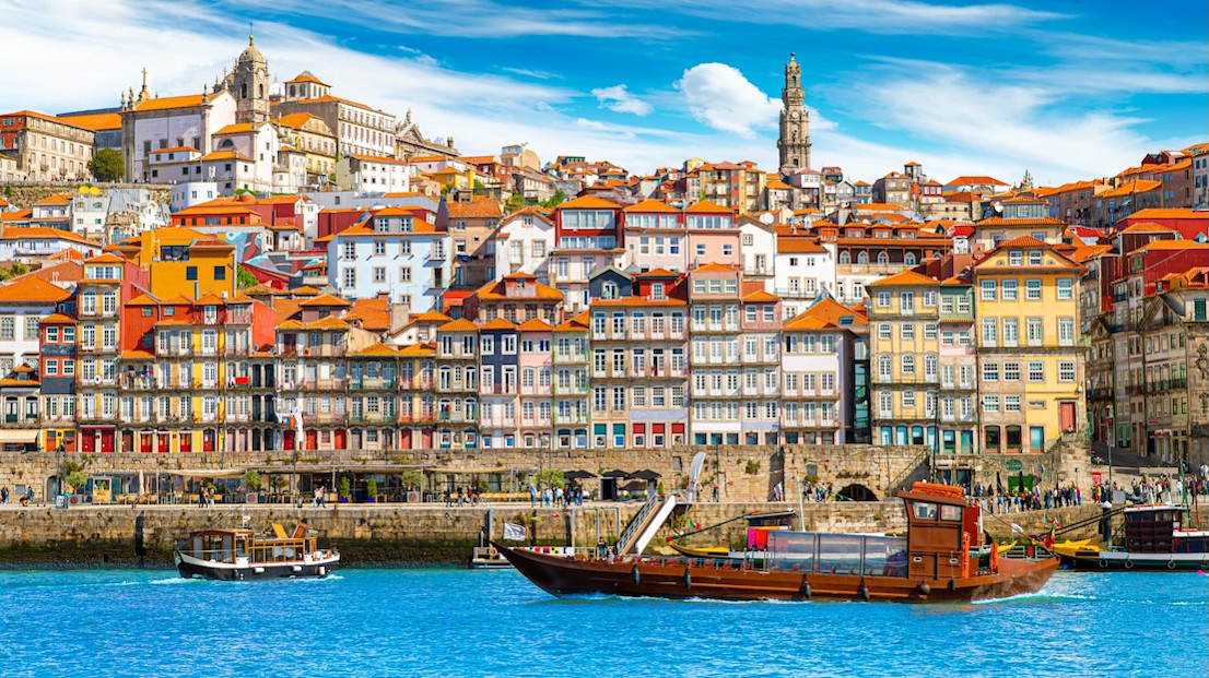 The coastal city of Porto in Portugal