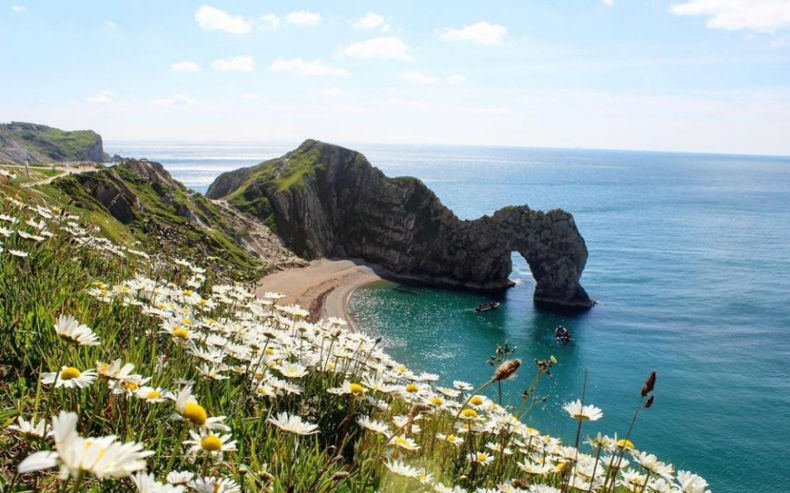 Durdle Door, situs warisan dunia pantai jurassic