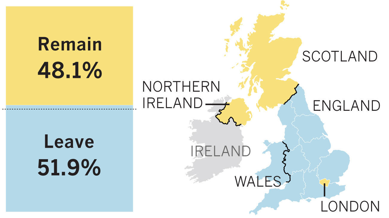 Brexit map