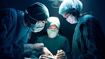 Medical team performing surgery