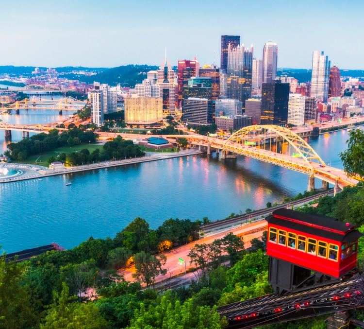  beautiful pittsburgh at twilight.