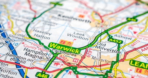 Warwick map