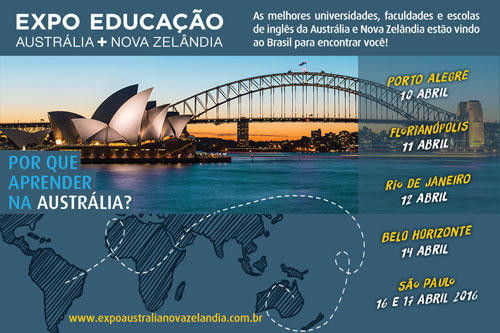 Feira 'estudar na Austrália e Nova Zelândia' rola em 5 capitais