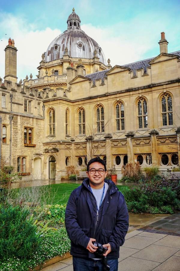 Indra di kampus University of Oxford, Inggris - Hotcourses Indonesia