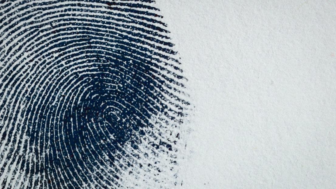 Ink Fingerprint on paper
