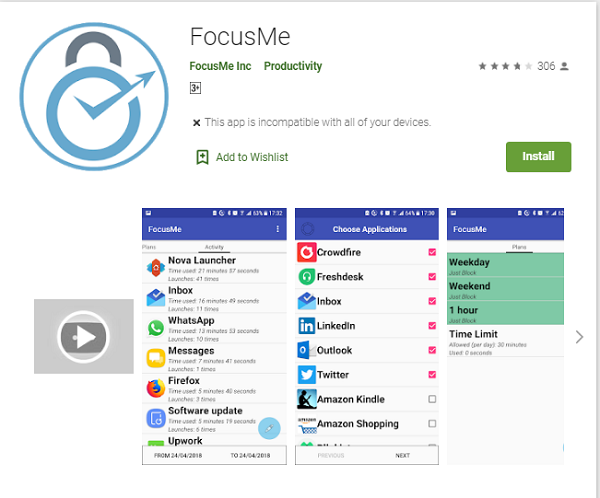 FocusMe تطبيق