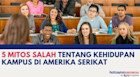 5 Mitos Salah Tentang Kehidupan Kampus di Amerika Serikat