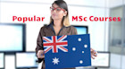 MSc courses offered by universities in Australia