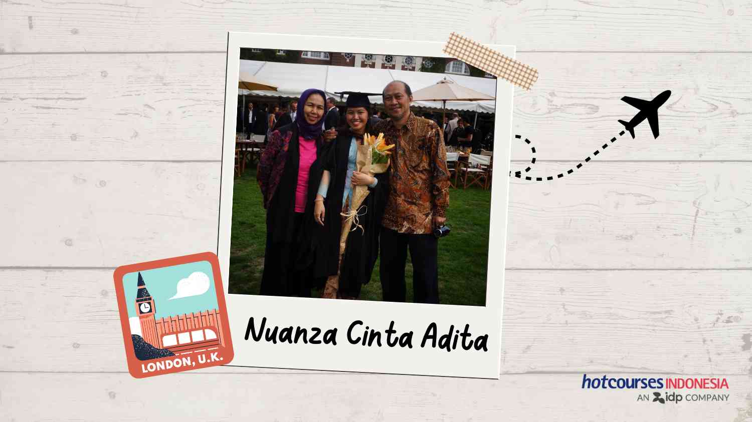 nuanza cinta adita magang di public relation agency di london