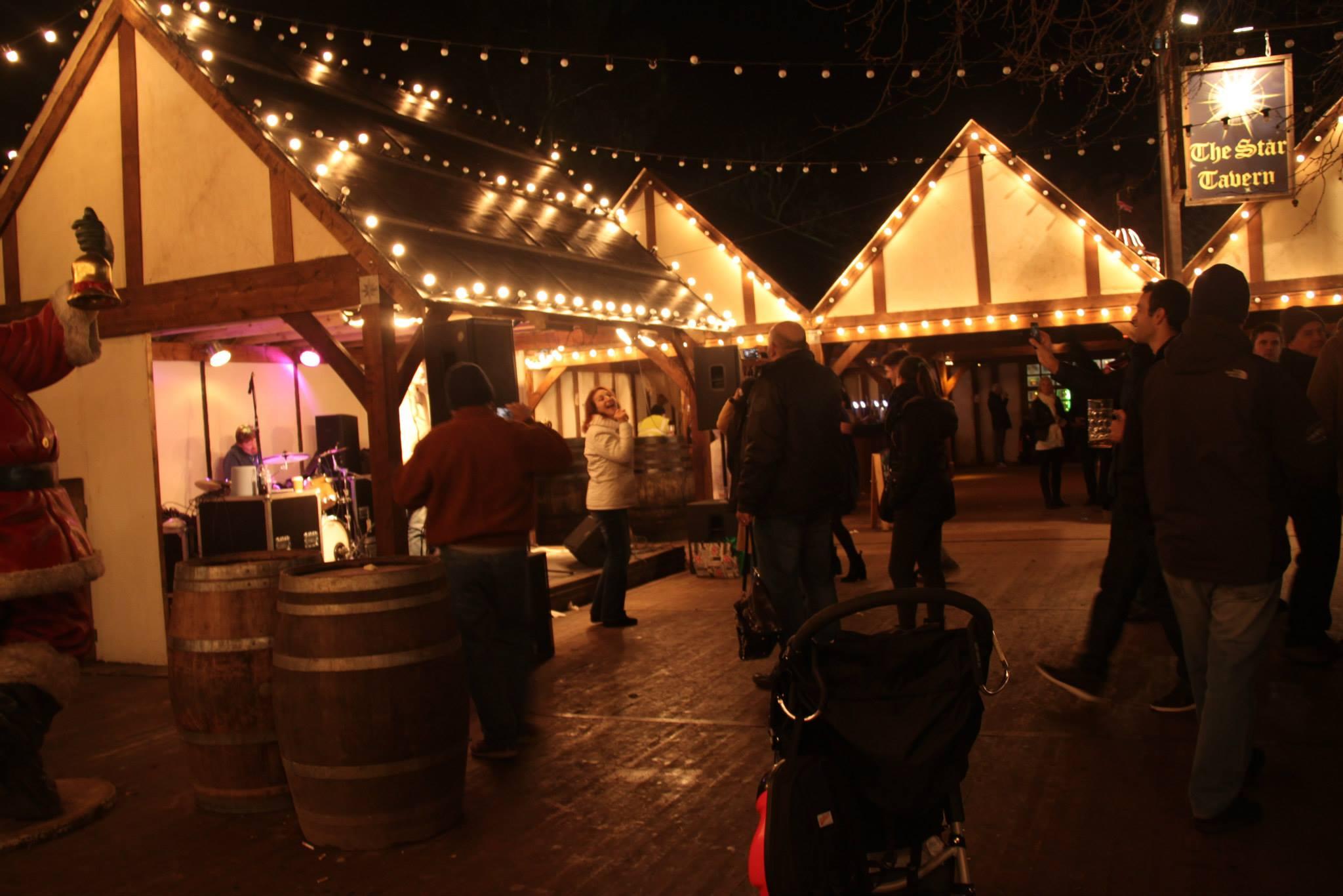 suasana bar jerman di winter wonderland london