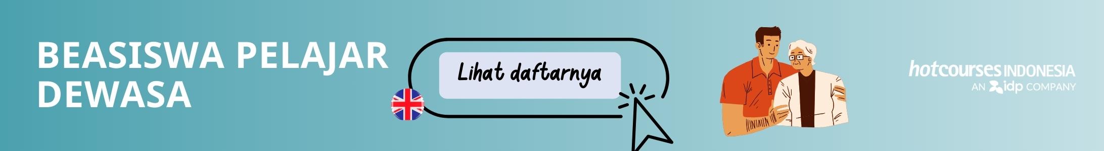 Banner Artikel Beasiswa Untuk Pelajar Dewasa.di Inggris