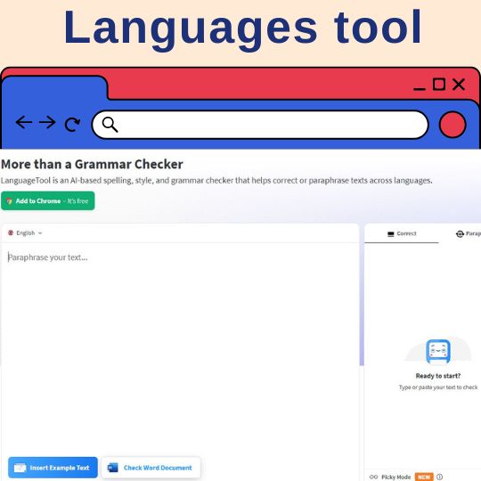 เว็บ language tool