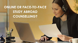 Online or face-to-face counselling for studying abroad
