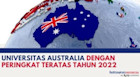 Universitas Australia dengan Peringkat Teratas untuk Studi Pascasarjana Tahun 2022