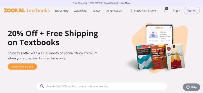 Zookal adalah salah satu toko buku online di Australia yang menawarkan opsi penyewaan buku kuliah - Hotcourses Indonesia