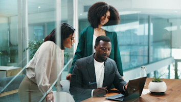 A consultant at work