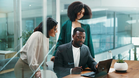 A consultant at work