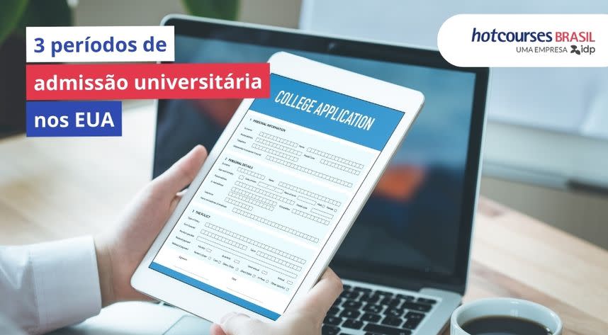 3 períodos de admissão universitária nos Estados Unidos