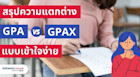 สรุปความแตกต่างระหว่างเกรด GPA กับ GPAX แบบไหนคืออะไร คิดยังไง แบบเข้าใจง่าย