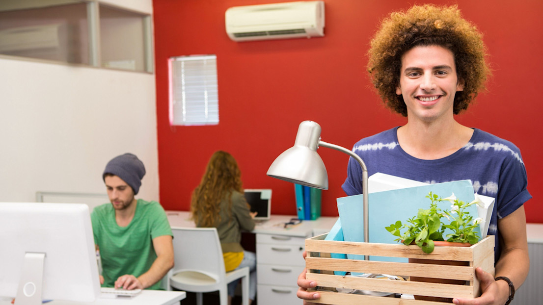 A student starting their first job after university