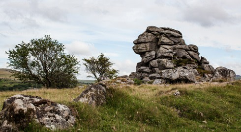 A rock formation in Devon