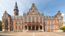 The grand exterior of the Academy Building at the University of Groningen in the Netherlands