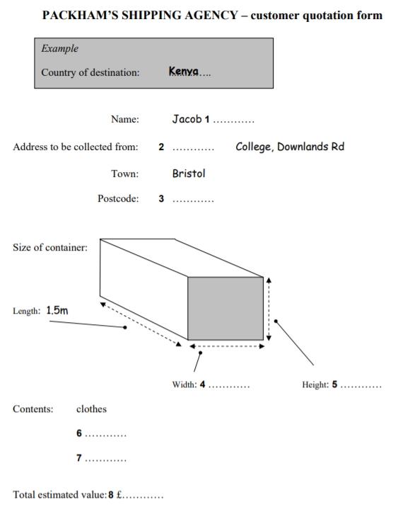 Contoh soal Listening untuk IELTS
