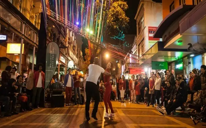Daerah bernama The Strip di kota Christchurch