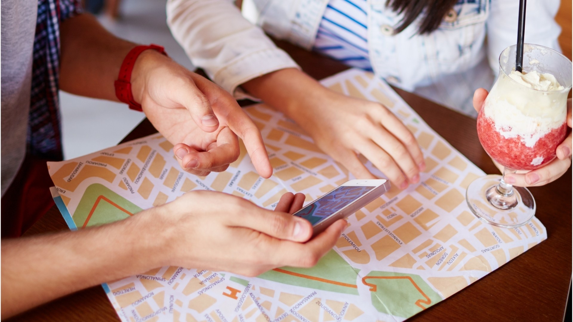 using maps and map applications in USA