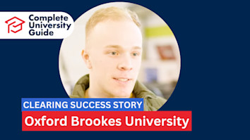 UCAS Clearing Oxford Brookes success story – Samuel