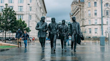 The Beatles statue in Liverpool