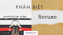 Phân biệt CV và Resume