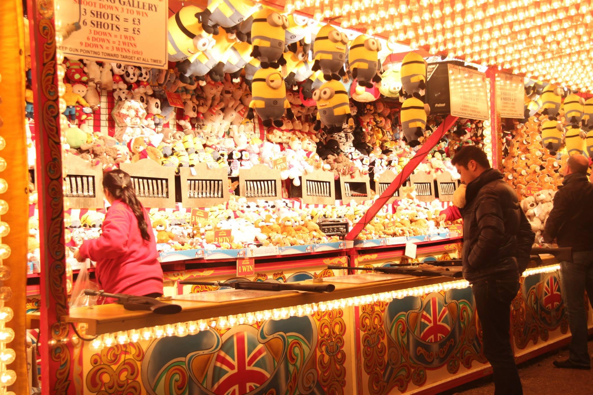 permainan untuk mendapatkan boneka di winter wonderland london