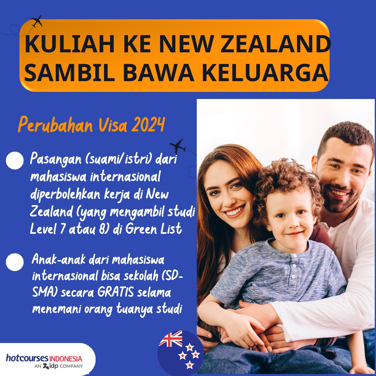 negara yang mengizinkan bawa keluarga kuliah keluar negeri