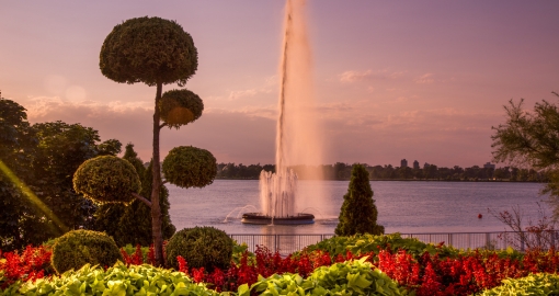 Windsor Canada fountain