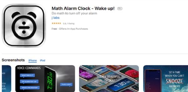 Math Alarm تطبيق