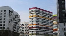 Newly built student accommodation block