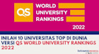 Inilah 10 Universitas Top di Dunia Versi QS World University Rankings 2022