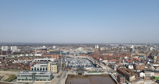 Kingston upon Hull cityscape