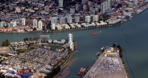 New Westminster from above