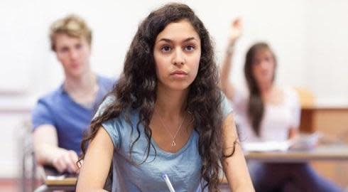 Students in a GRE classroom