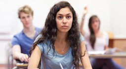 Students in a GRE classroom