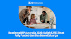Beasiswa RTP Australia 2026: Cara Lolos S2/S3 Riset dan Membawa Keluarga