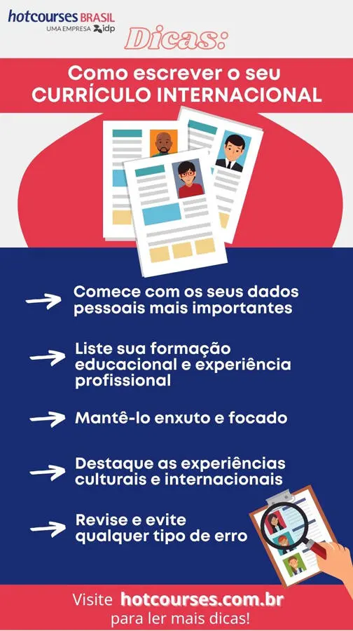 Como escrever um currículo em inglês