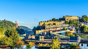 Clifton village with suspension bridge