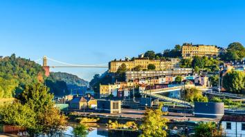 Clifton village with suspension bridge