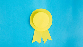 An award badge