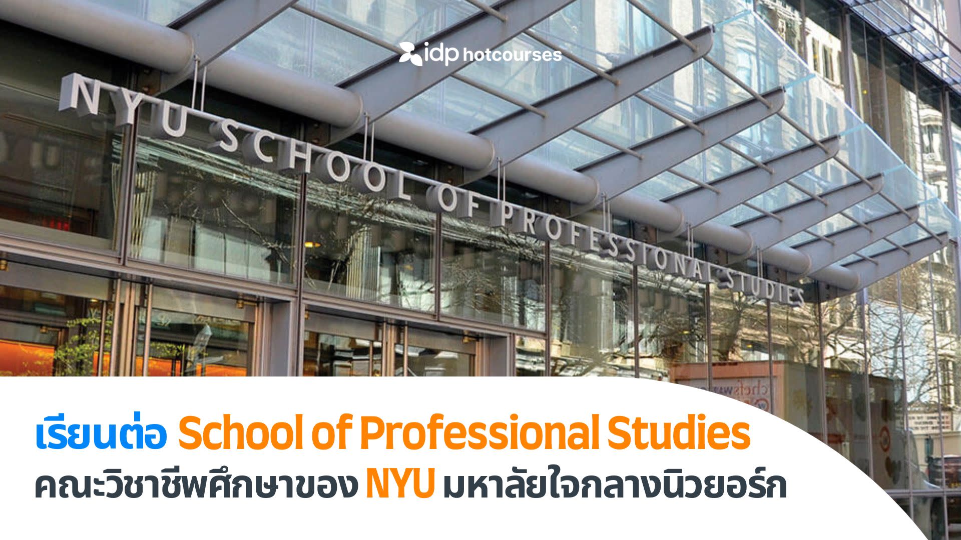 studying at new york university school of Professional of studies