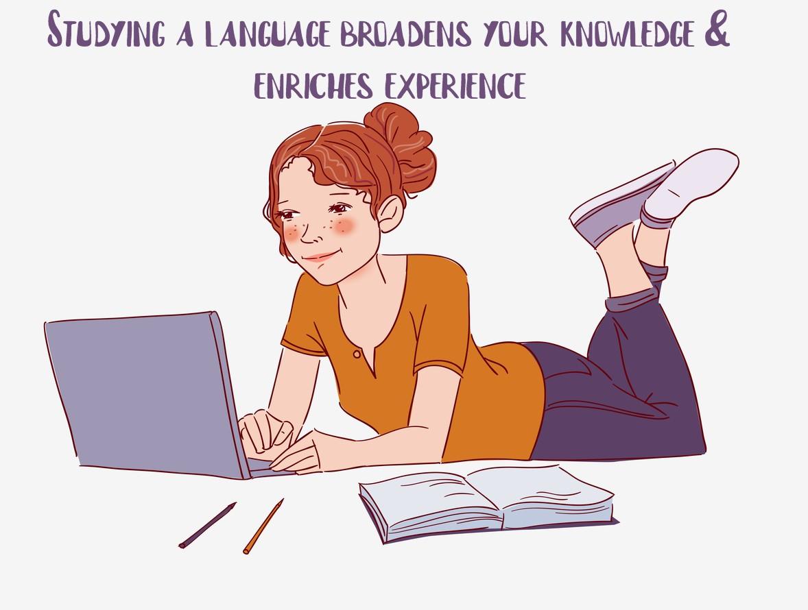 Language course student